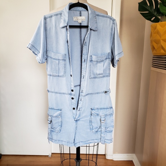 Vintage Havana Denim Romper Size Medium NEW! - Picture 6 of 12